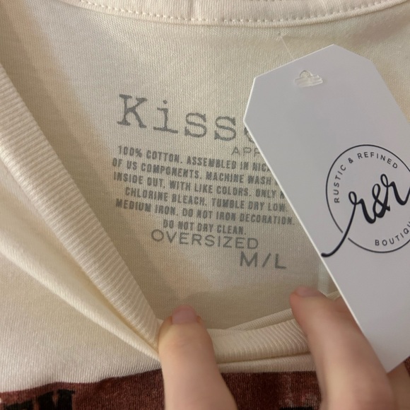 Kiss White Graphic Crew Neck T-Shirt - Picture 2 of 3